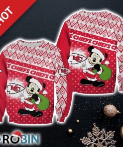 NFL Kansas City Chiefs Christmas Mickey Limited Edition Christmas Ugly Sweater Sweatshirt
