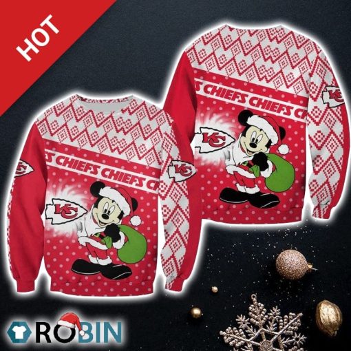 NFL Kansas City Chiefs Christmas Mickey Limited Edition Christmas Ugly Sweater Sweatshirt