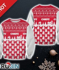 NFL Kansas City Chiefs Christmas Pattern Pine Limited Edition Christmas Ugly Sweater Sweatshirt