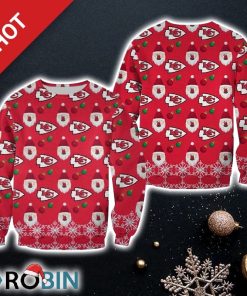 NFL Kansas City Chiefs Christmas Pattern Santa Clause Limited Edition Christmas Ugly Sweater Sweatshirt
