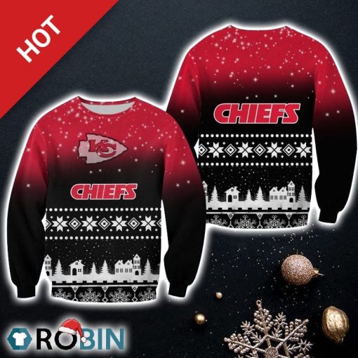 NFL Kansas City Chiefs Christmas Pattern Ugly Sweater Unisex