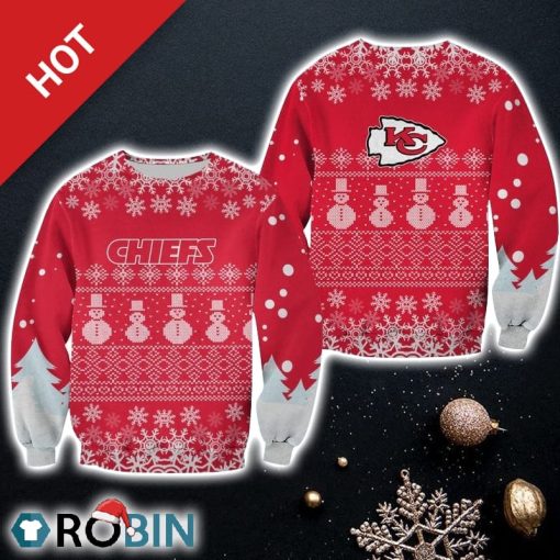 NFL Kansas City Chiefs Christmas Pine Limited Edition Christmas Ugly Sweater Sweatshirt