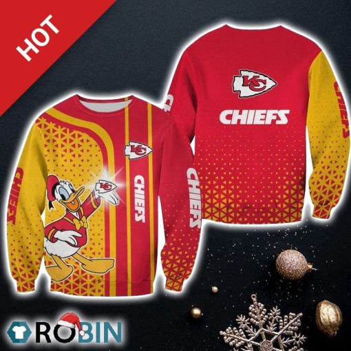 NFL Kansas City Chiefs Donald Limited Edition Unisex Mens And Womens Christmas Ugly Sweater Sweatshirt