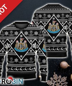 Newcastle United Ugly Sweater Black Christmas For Men And Women Gift