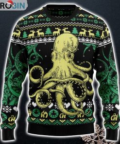 Octopus Cool Funny Sweaters Ugly Christmas Sweater