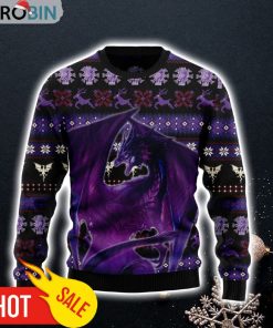 Purple Dragon Ugly Christmas Sweater