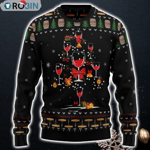 Red Wine Christmas Ugly Christmas Sweater