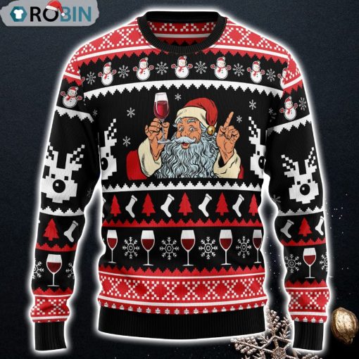 Red Wine Ugly Christmas Sweater