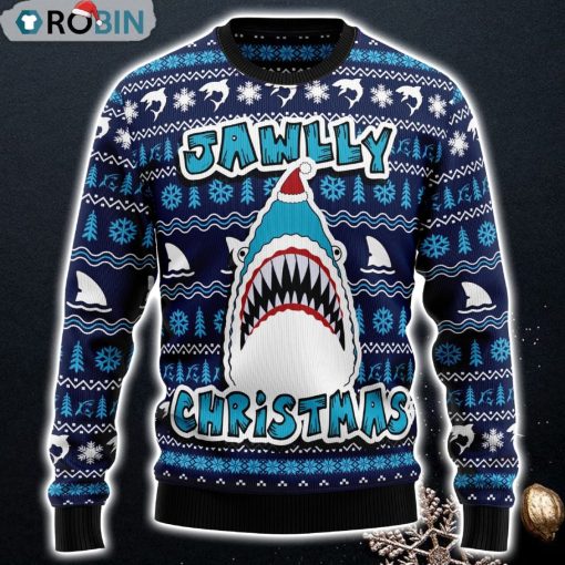 Shark Jawlly Christmas Ugly Christmas Sweater