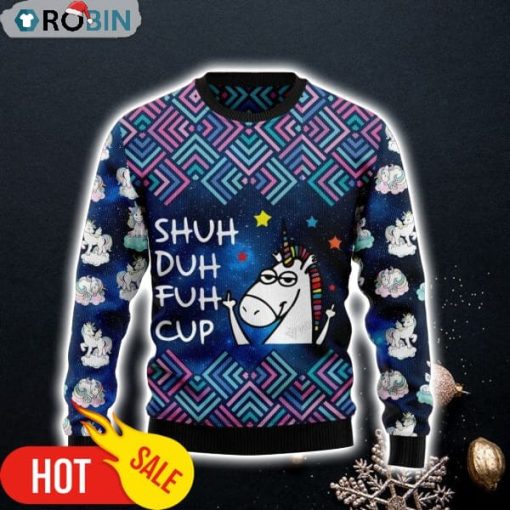 Unicorn Galaxy Cool Ugly Christmas Sweatshirt