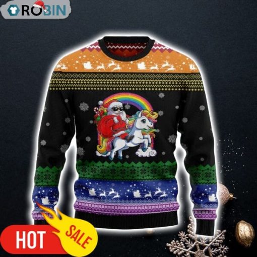 Unicorn Lgbt Ugly Christmas Sweatshirt