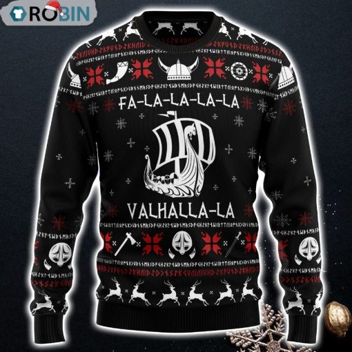 Valhalla Viking Ugly Christmas Sweater