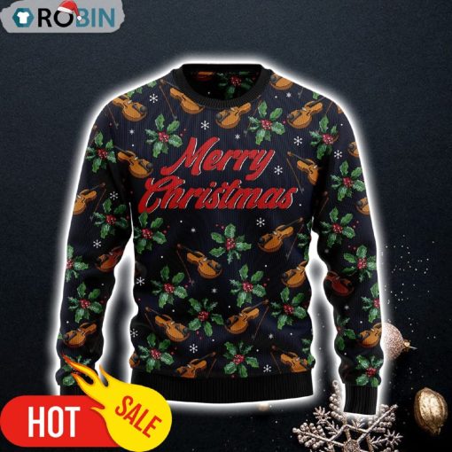 Violin Christmas Ugly Christmas Sweater