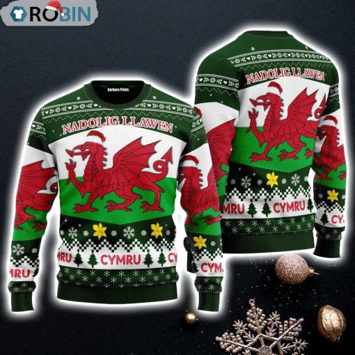 Wales For Men And Women Ugly Sweater Gift Ugly Christmas Sweater