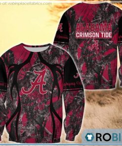 Alabama Crimson Tide Hunting Pattern All Over Print Sweatshirt