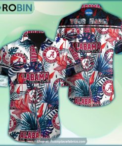 Alabama Crimson Tide Tropical Design Hawaiian Shirt