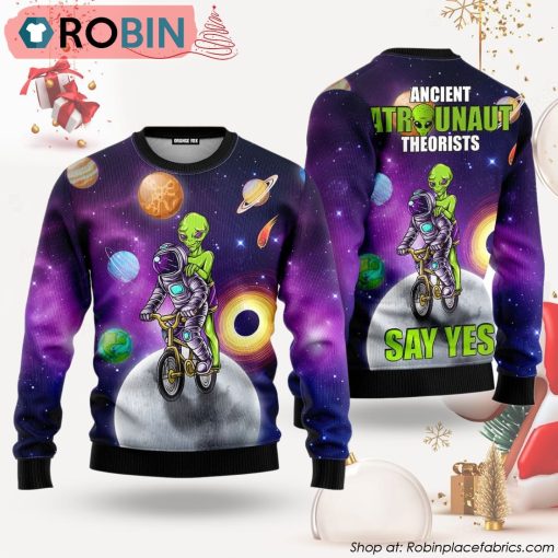 Ancient Astronaut Theorists Say Yes Ugly Christmas Sweater
