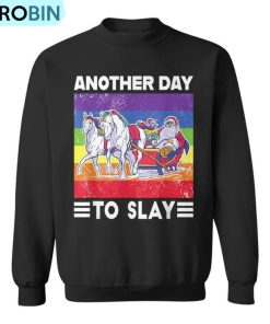 Another Day To Slay Pride Gay Christmas Sweater Flag Ugly Christmas Sweatshirt