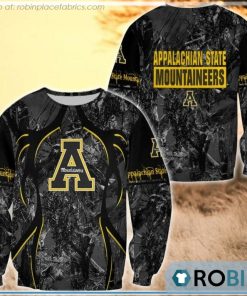 Appalachian State Mountaineers Hunting Pattern All Over Print Sweatshirt