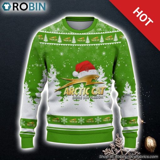 Arctic Cat Ugly Christmas Sweater 3D Gift For Christmas Family