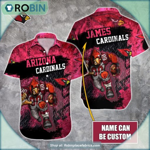 Arizona Cardinals Mascot 3D Printed Summer Hawaiian Shirt