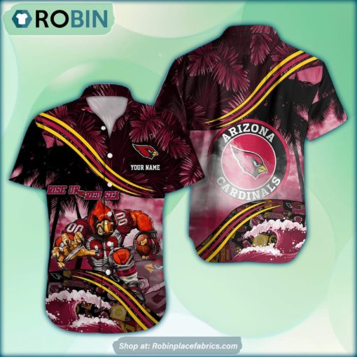 Arizona Cardinals Mascot 3D Printed Summer Hawaiian Shirt Custom