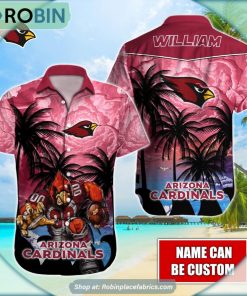 Arizona Cardinals Mascot Palm NFL Hawaiian Shirt Arizona Cardinals Mascot Palm NFL Hawaiian Shirt