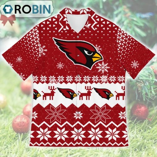 Arizona Cardinals Ugly Christmas Design Short Sleeve Shirt