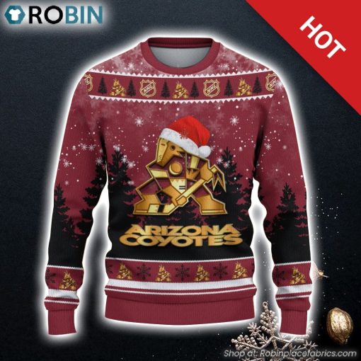 Arizona Coyotes Ugly Christmas Sweater 3D Gift For Christmas Family