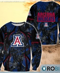 Arizona Wildcats  Hunting Pattern All Over Print Sweatshirt Arizona Wildcats  Hunting Pattern All Over Print Sweatshirt