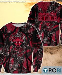 Arkansas State Red Wolves Hunting Pattern All Over Print Sweatshirt