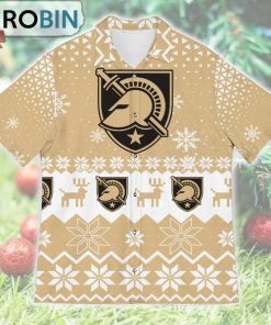 Army Black Knights Ugly Christmas Design Short Sleeve Shirt