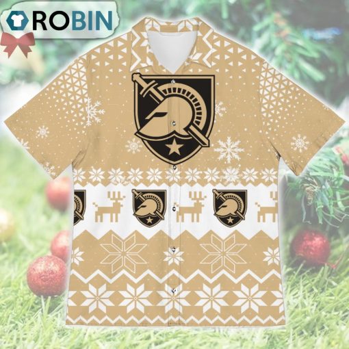 Army Black Knights Ugly Christmas Design Short Sleeve Shirt