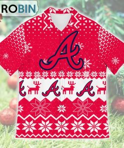 Atlanta Braves Ugly Christmas Design Short Sleeve Shirt Atlanta Braves Ugly Christmas Design Short Sleeve Shirt