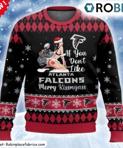 Atlanta Falcons Kissmyass Ugly Christmas Sweatshirt, Sweater
