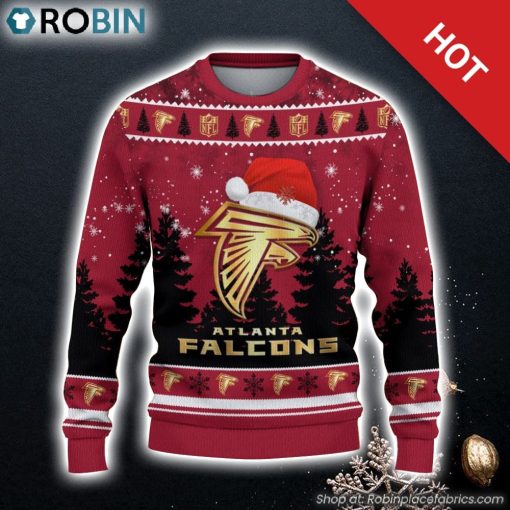 Atlanta Falcons Ugly Christmas Sweater 3D Gift For Christmas Family