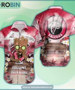 Atlanta Falcons x Baby Groot Summer Hawaiian Shirt Atlanta Falcons x Baby Groot Summer Hawaiian Shirt