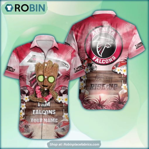 Atlanta Falcons x Baby Groot Summer Hawaiian Shirt