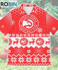 Atlanta Hawks Ugly Christmas Design Short Sleeve Shirt Atlanta Hawks Ugly Christmas Design Short Sleeve Shirt