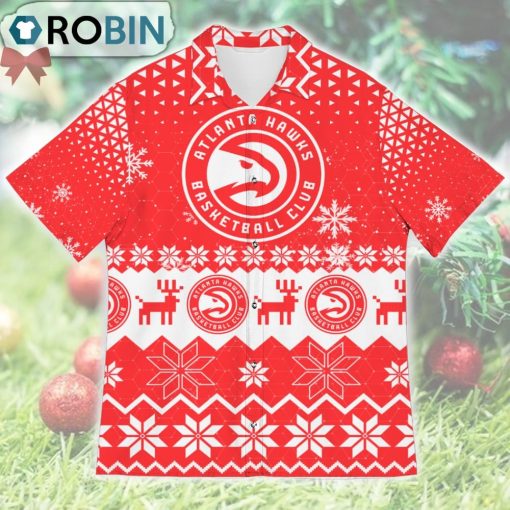 Atlanta Hawks Ugly Christmas Design Short Sleeve Shirt