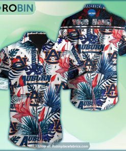 Auburn Tigers Tropical Design Hawaiian Shirt Auburn Tigers Tropical Design Hawaiian Shirt