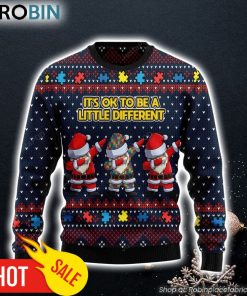 Autism Awareness Santa Claus Ugly Christmas Sweater Gift For Christmas