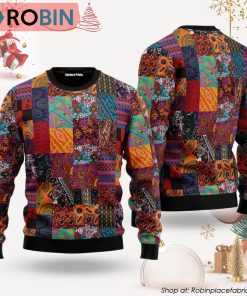 Awesome Patchwork Ugly Christmas Sweater