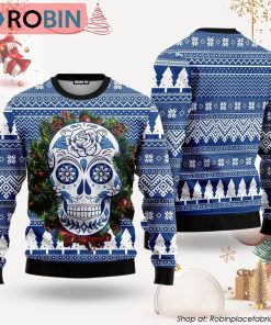 Awesome Sugar Skull Ugly Christmas Sweater