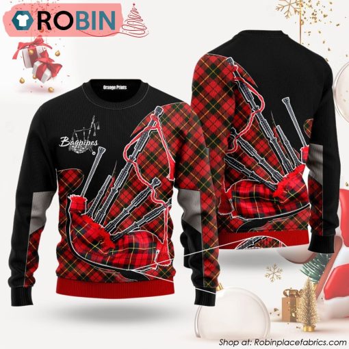 Bagpipes Music Ugly Christmas Sweater