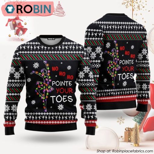 Ballet Pointe Ugly Christmas Sweater