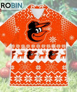 Baltimore Orioles Ugly Christmas Design Short Sleeve Shirt Baltimore Orioles Ugly Christmas Design Short Sleeve Shirt
