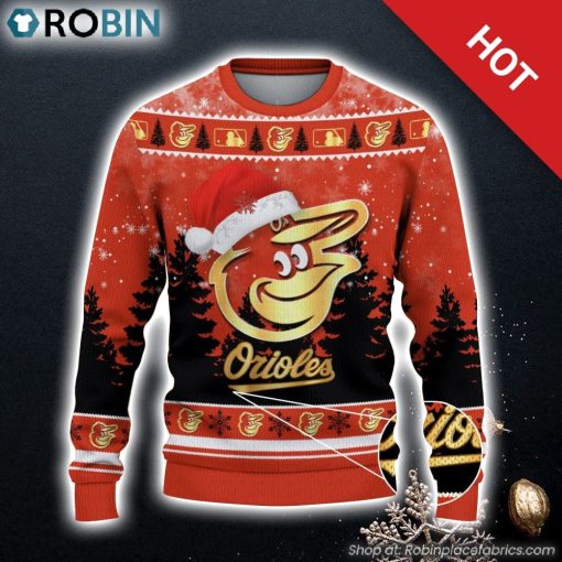 Baltimore Orioles Ugly Christmas Sweater 3D Gift For Christmas Family