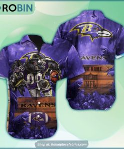 Baltimore Ravens Mascot Football NFL Hawaiian Shirt Baltimore Ravens Mascot Football NFL Hawaiian Shirt