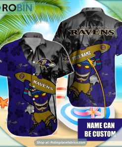 Baltimore Ravens Tiki Man NFL Hawaiian Shirt